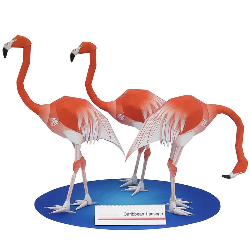 Art And Craft Nature - Flamand rose des Caraïbes Pliant Trois