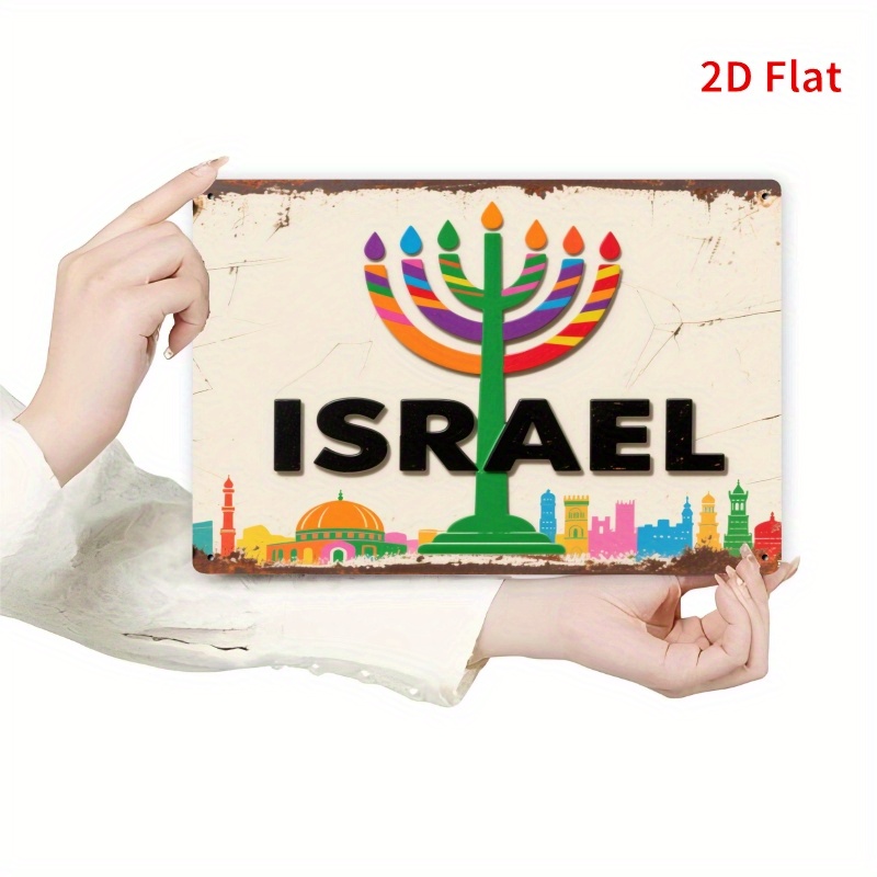 Art & Craft Supplies - CIFBUY Plaque murale vintage en aluminium,