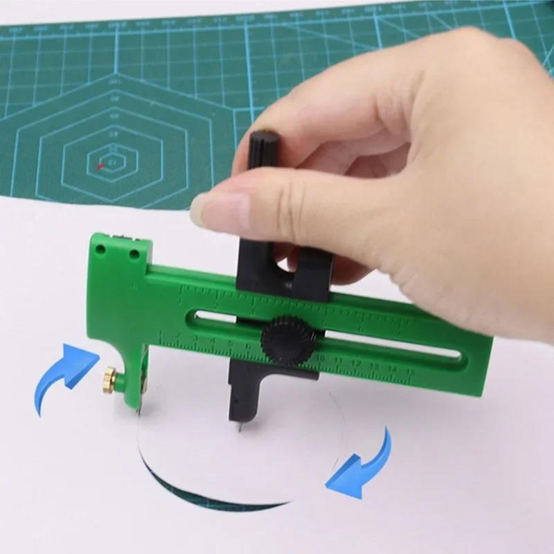 Art Craft In Paper - Cutter circulaire manuel réglable multi-tailles, couteau