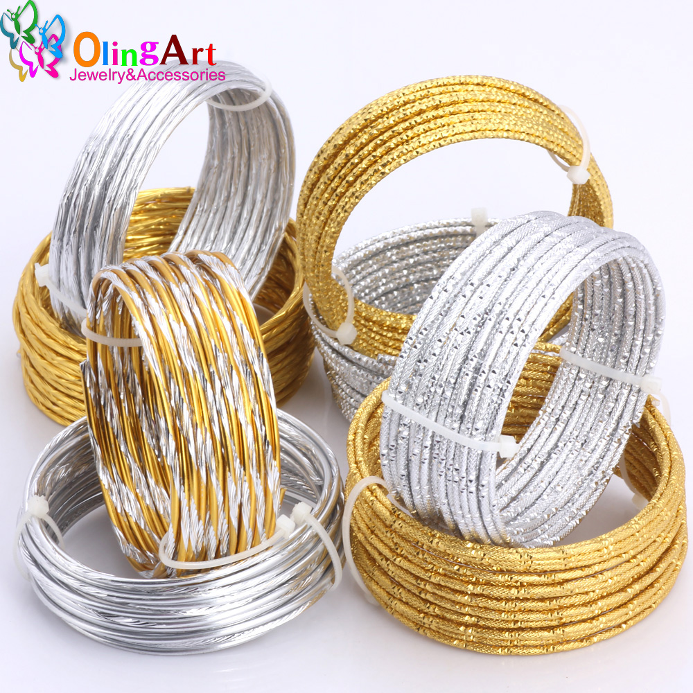 Art Craft Wire - Lot de 1M/5M de fil d'aluminium