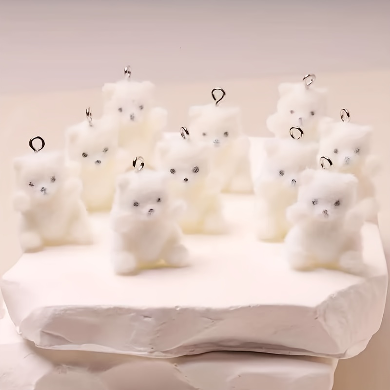 Art Craft Decoration - Breloques en résine en forme d'ours