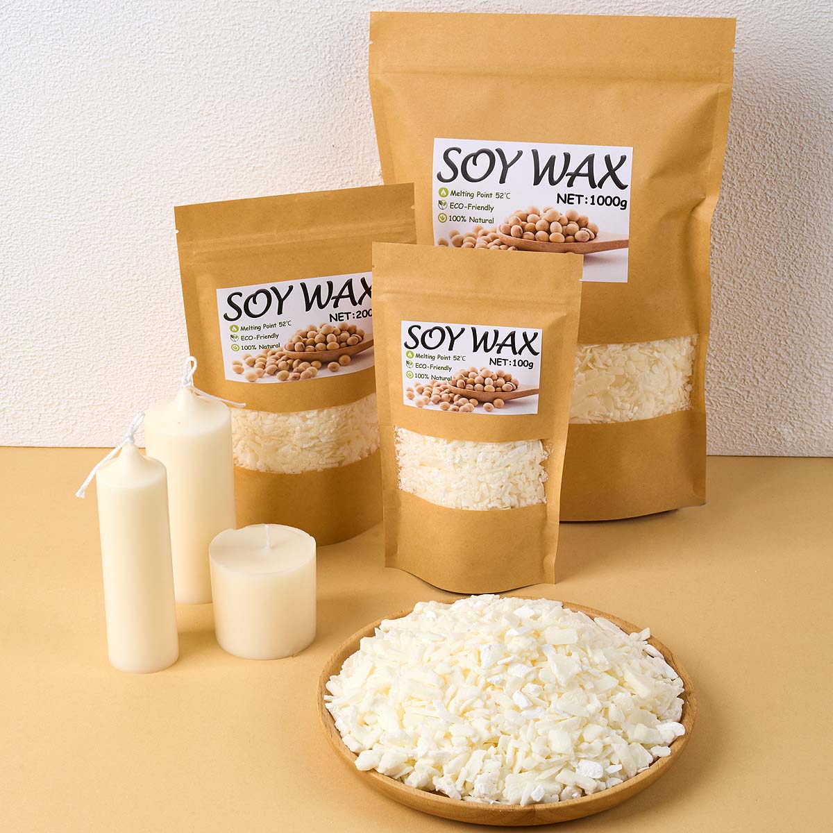 Candle Making Wax - Cire de soja blanche Pure de
