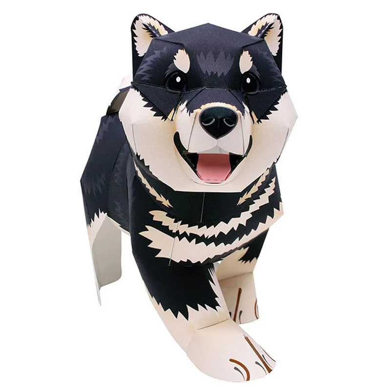 Art And Craft Nature - Noir Shiba Inu chien fait à