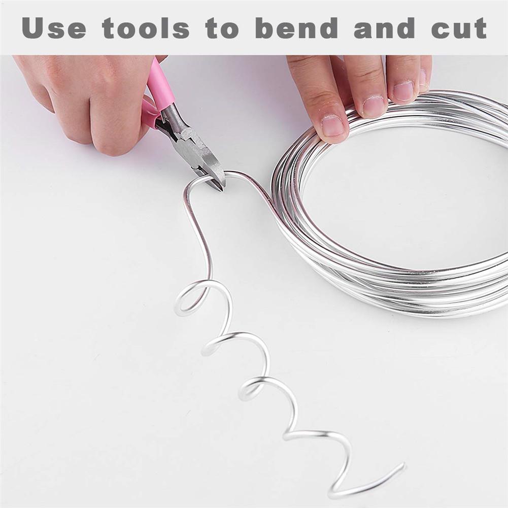 Art Craft Wire - Fil artisanal pliable Anti-décoloration, couleur argent