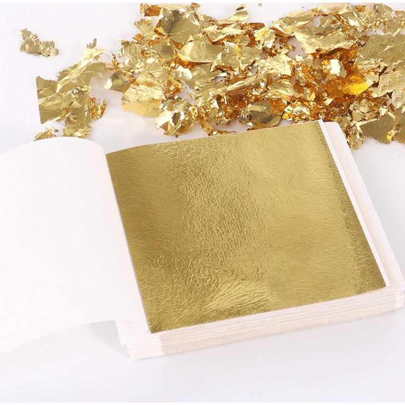 Art Craft With Leaves - 200 feuilles de feuille d'or dorée,