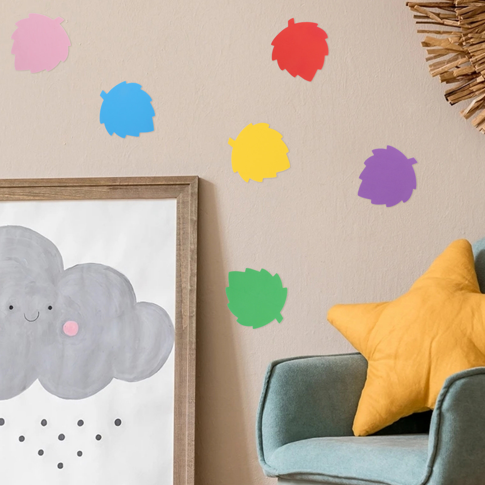 Art Craft Kids - 72 feuilles de mousse colorées découpées