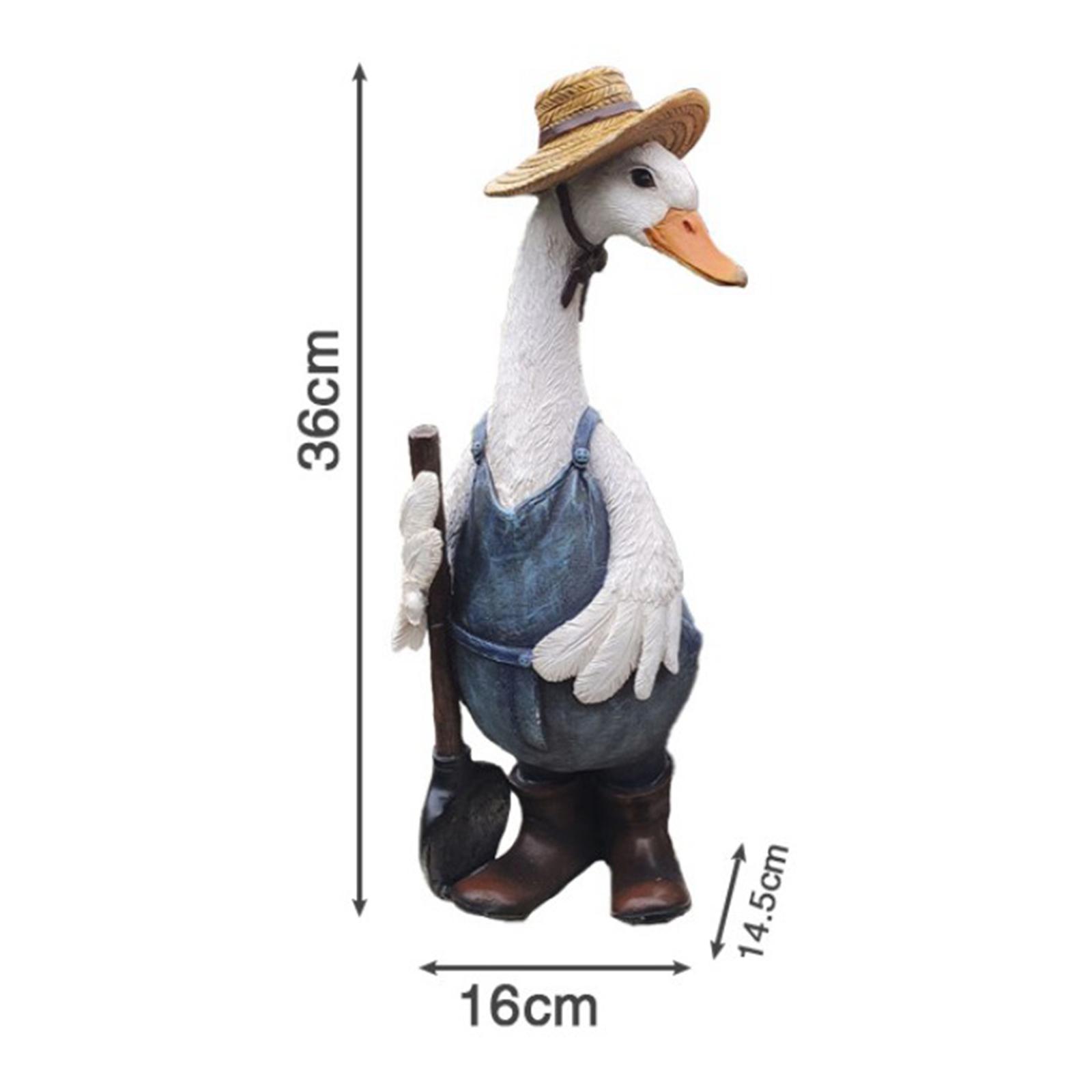 Art Craft Duck - Statue de canard en résine pour