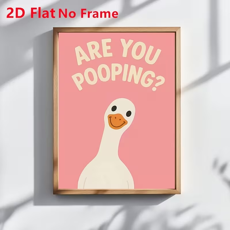 Art Craft Duck - Impression sur toile moderne avec citations