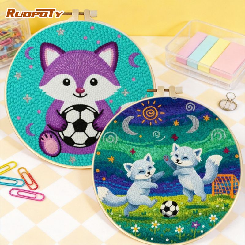 Art Craft Ideas With Paper - RUOPOTY Kits de Punch Needle Hedgehog