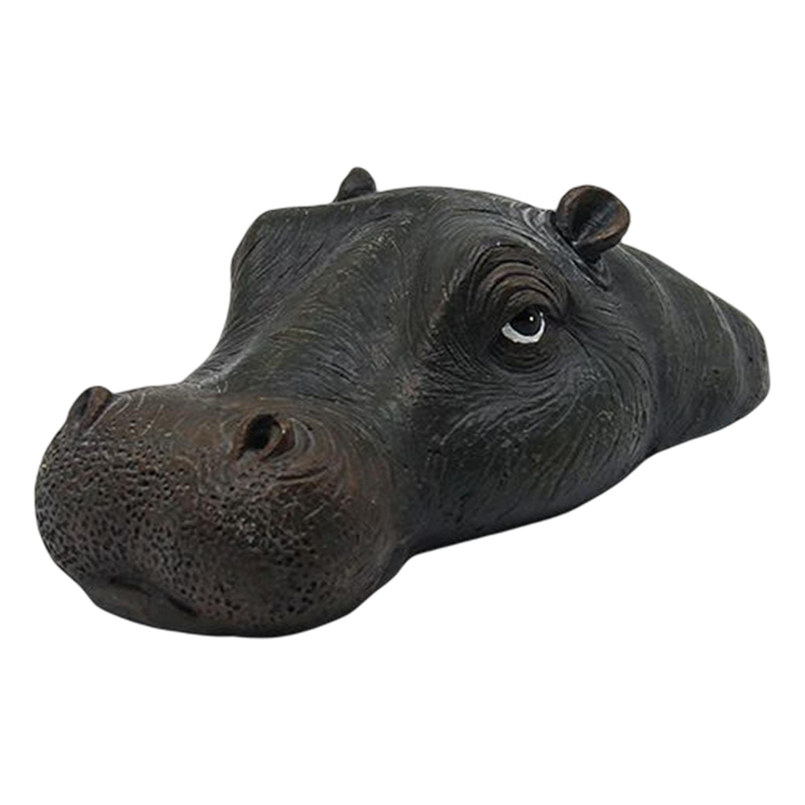 Art Craft Duck - Décoration Flottante Tête d'Hippopotame Réaliste –