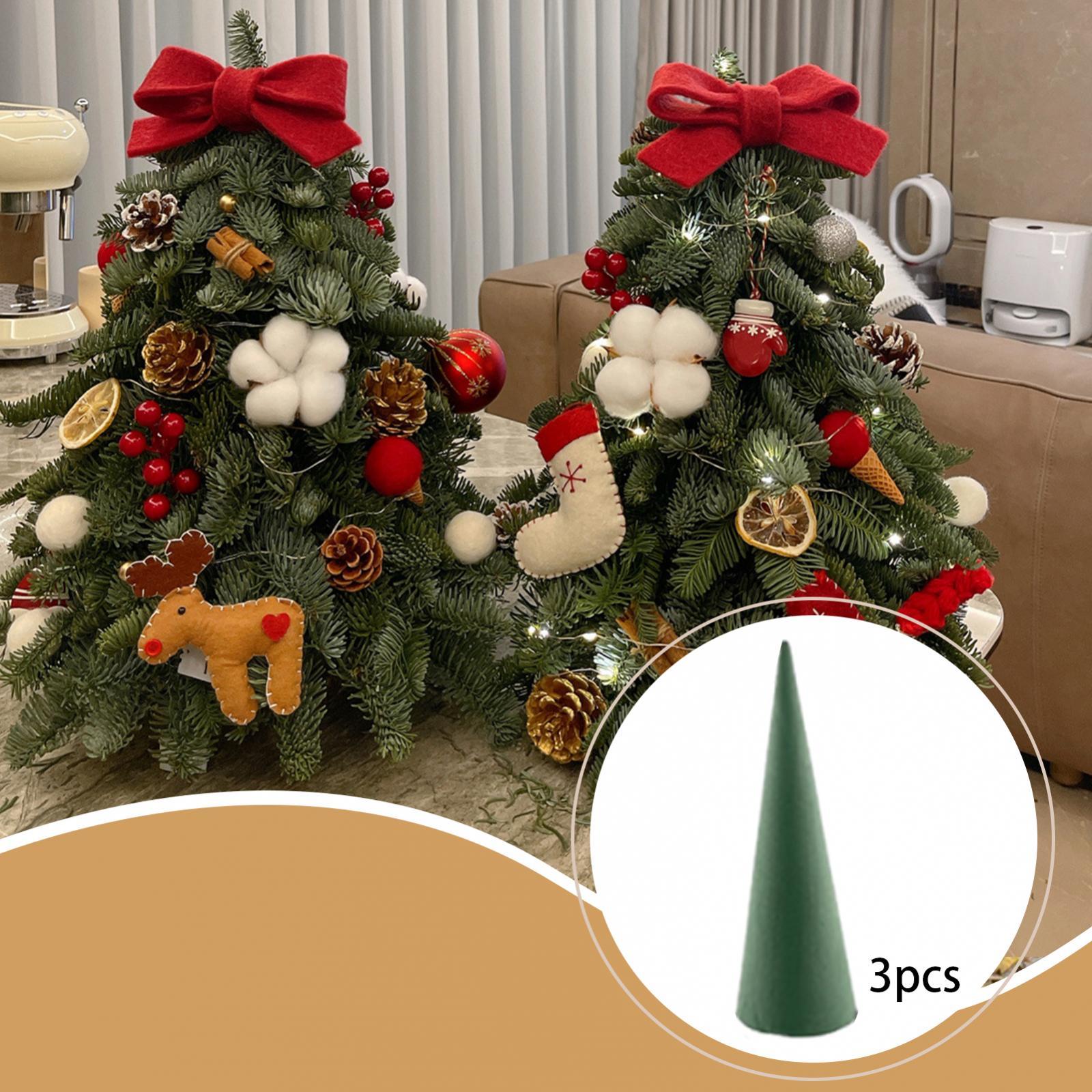 Art Craft For Christmas - Cône d'arbre de noël à fleurs,