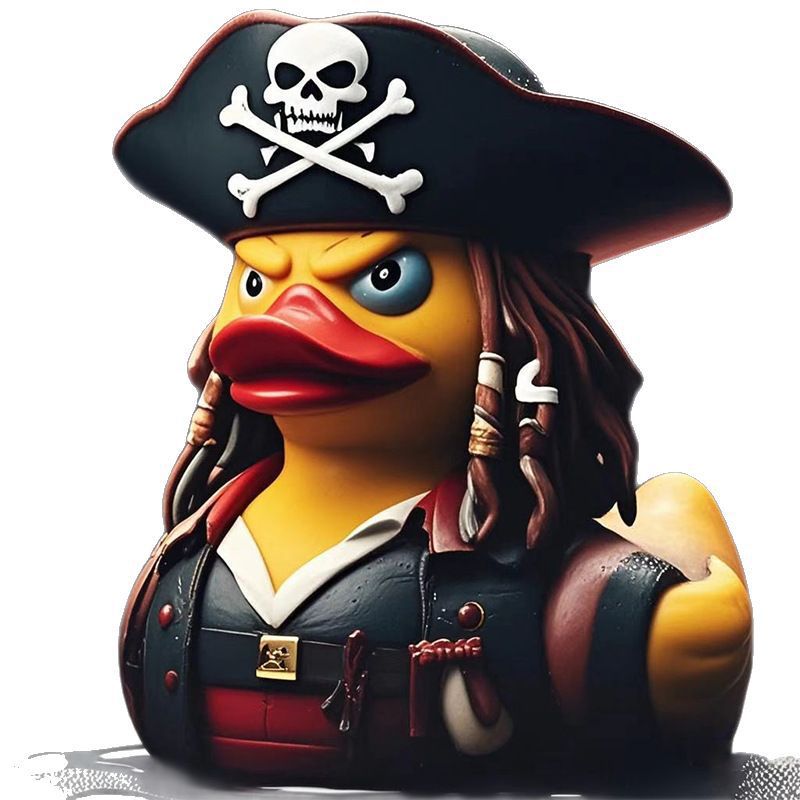 Art Craft Duck - Statue de canard pirate créative en