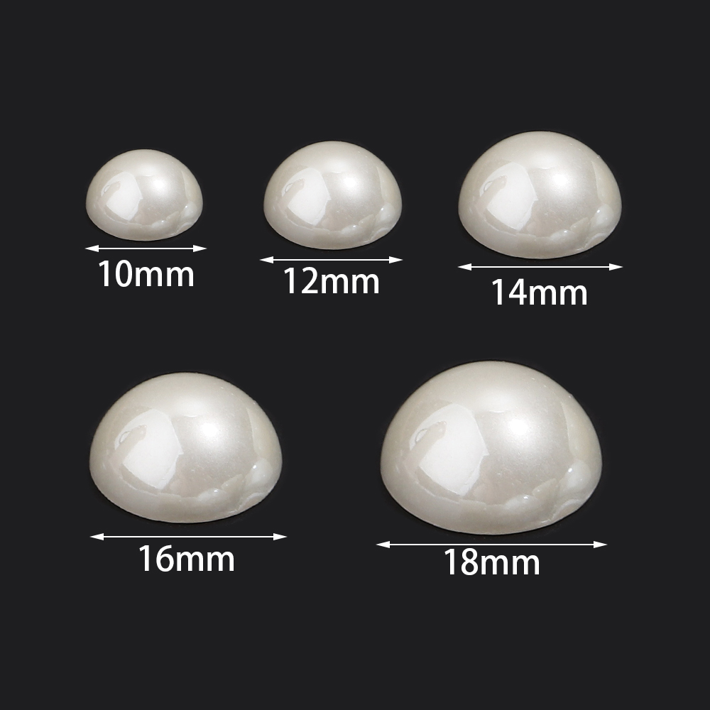 Perles d'imitation beige à dos - Art Craft Decoration avis et prix