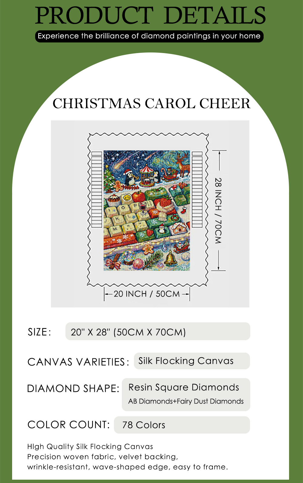 Kit de peinture au diamant 5D  - Art Craft For Christmas avis et prix