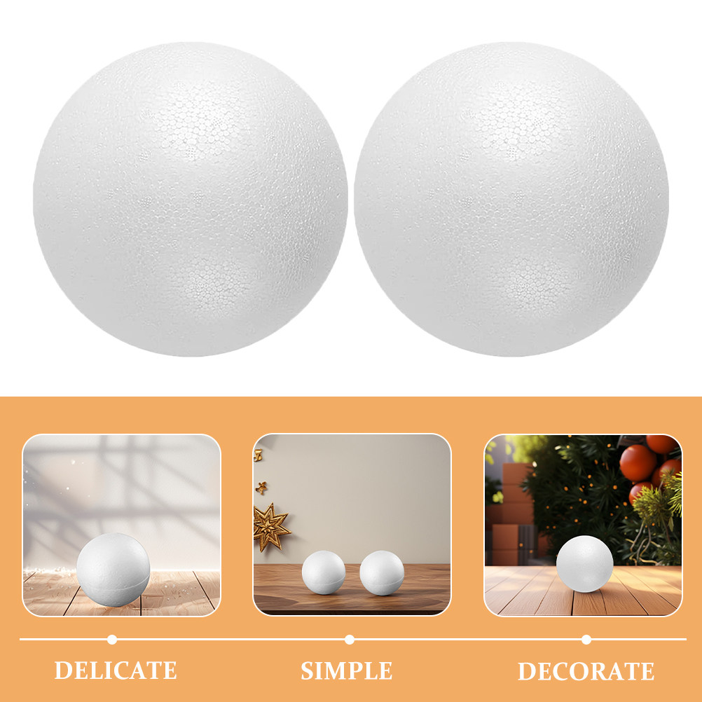 Boules en mousse blanches en p - Art Craft For Christmas avis et prix