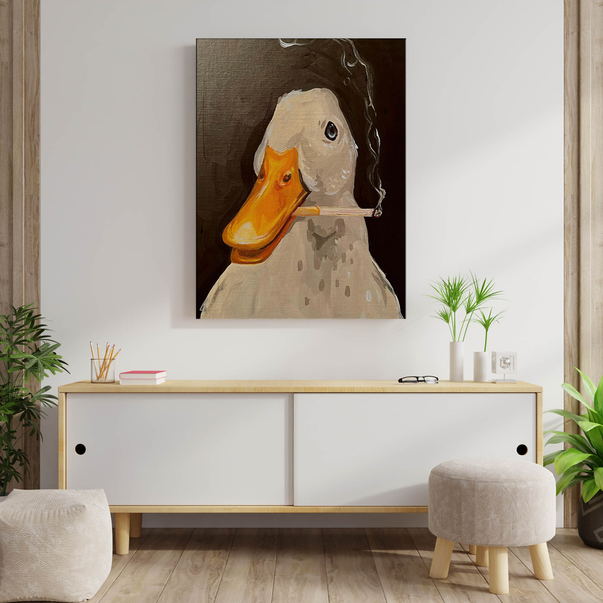 Toile d'illustration amusante  - Art Craft Duck avis et prix