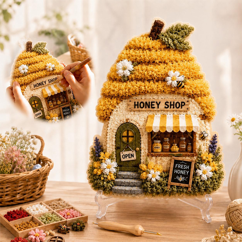 Kit DIY Poke Art Maison Champi - Art Craft Decoration avis et prix