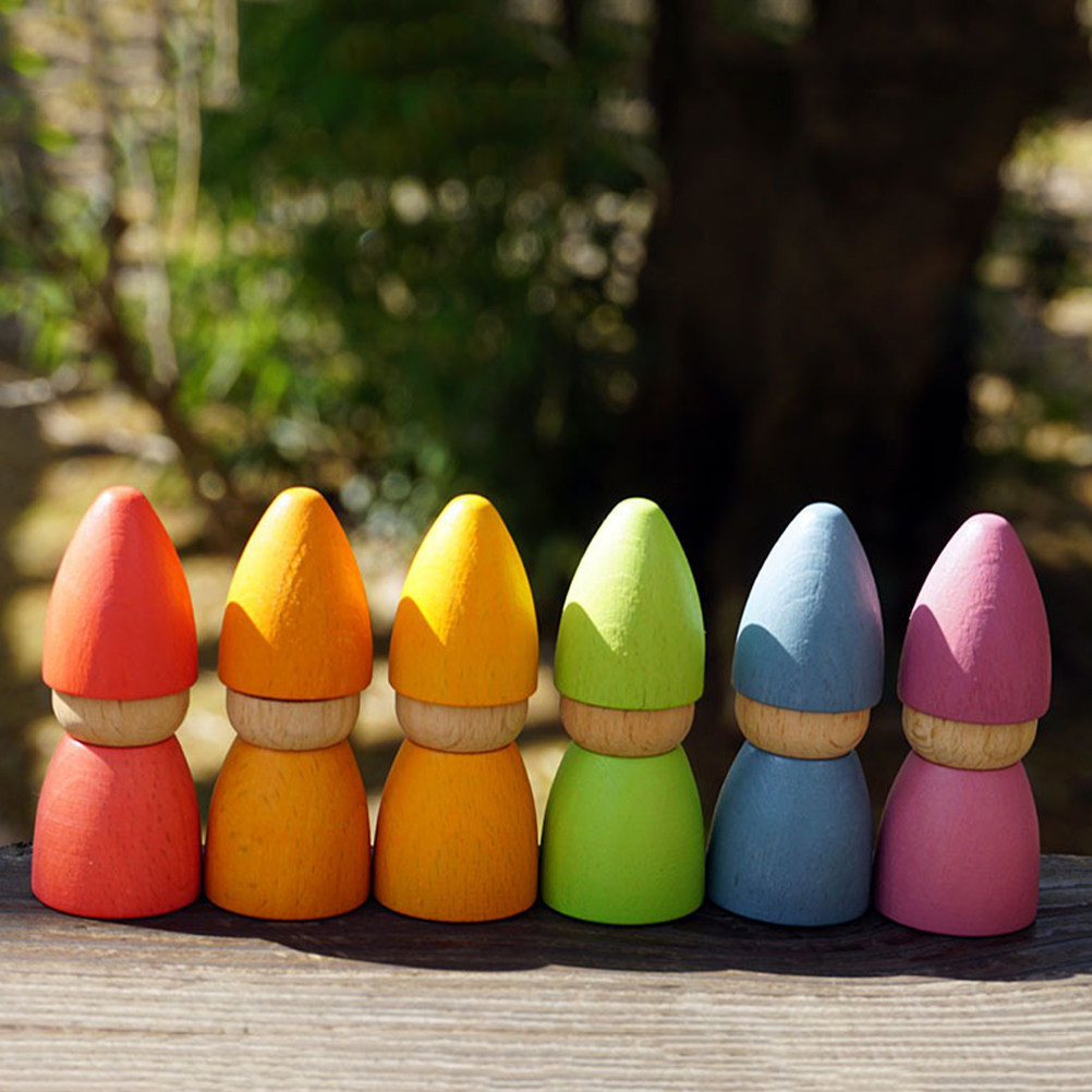 6 figurines en bois non peinte - Art Craft Decoration avis et prix