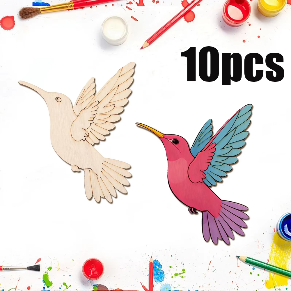 10 pièces de découpes en bois  - Art Craft Decoration avis et prix