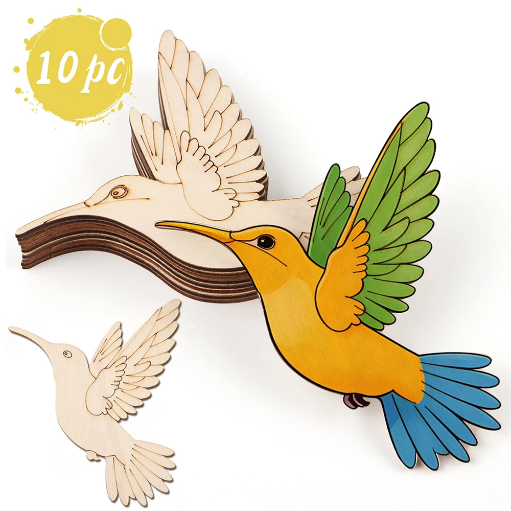 10 pièces de découpes en bois  - Art Craft Decoration avis et prix