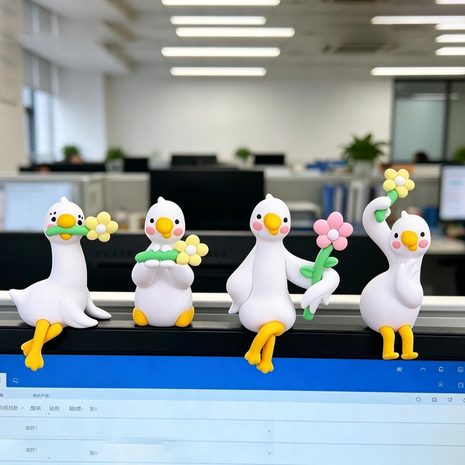 4x mini figurines de canard, s - Art Craft Duck avis et prix