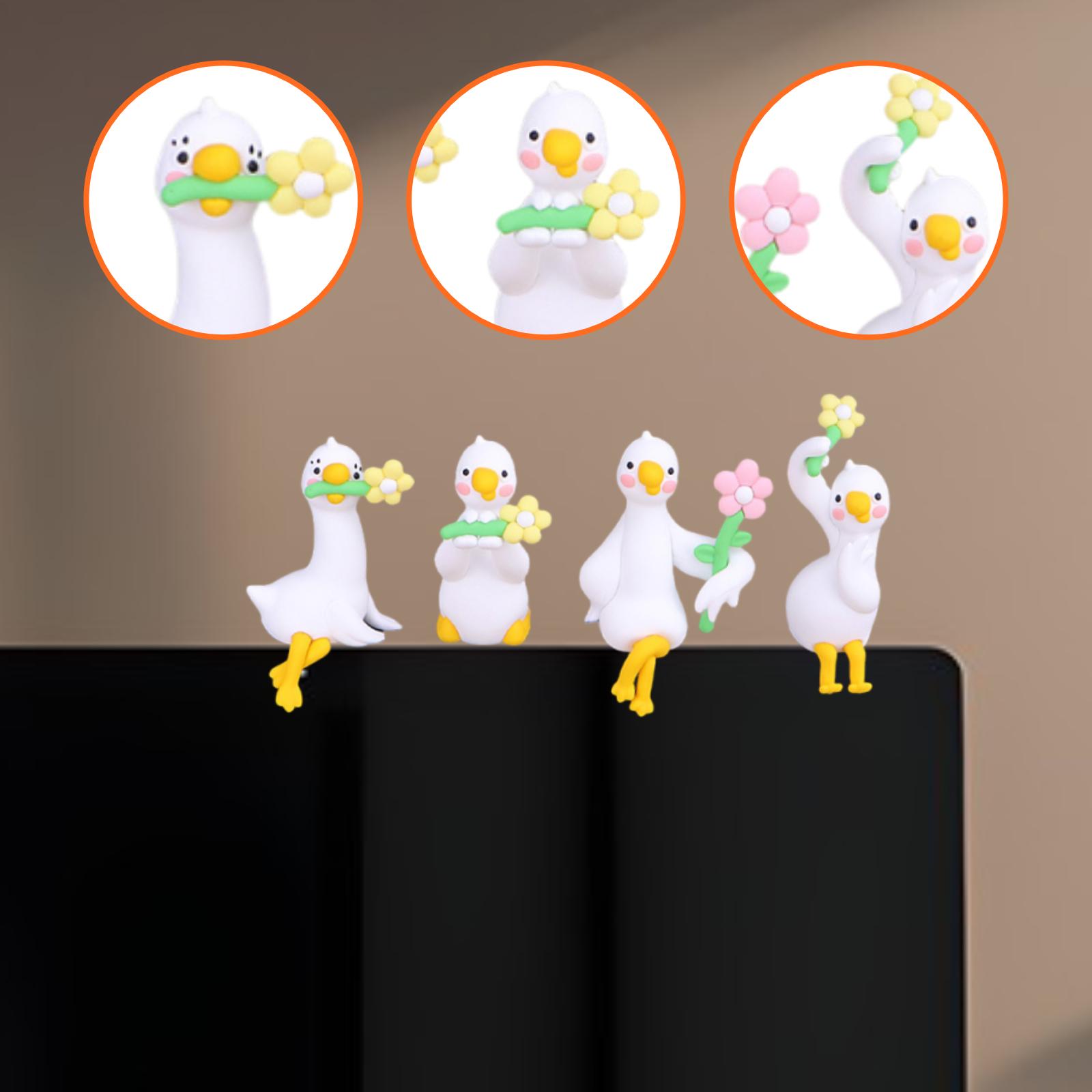 4x mini figurines de canard, s - Art Craft Duck avis et prix