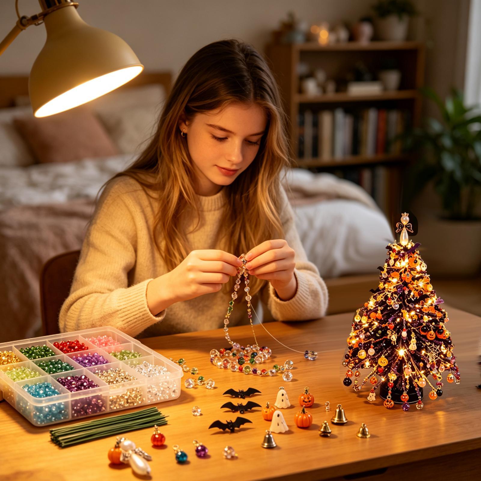 Kit d'arbres de Noël perlés, p - Art Craft Winter avis et prix