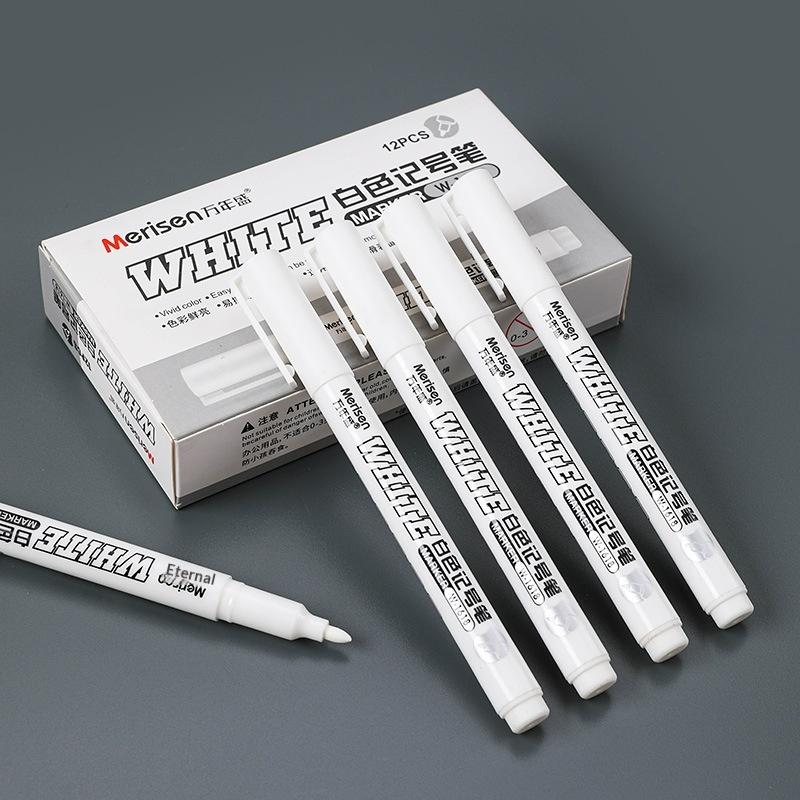 12 stylos marqueurs blancs per - Box Art And Craft avis et prix
