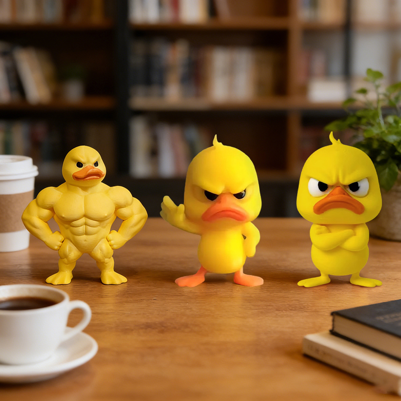 Statue de canard jaune en colè - Art Craft Duck avis et prix
